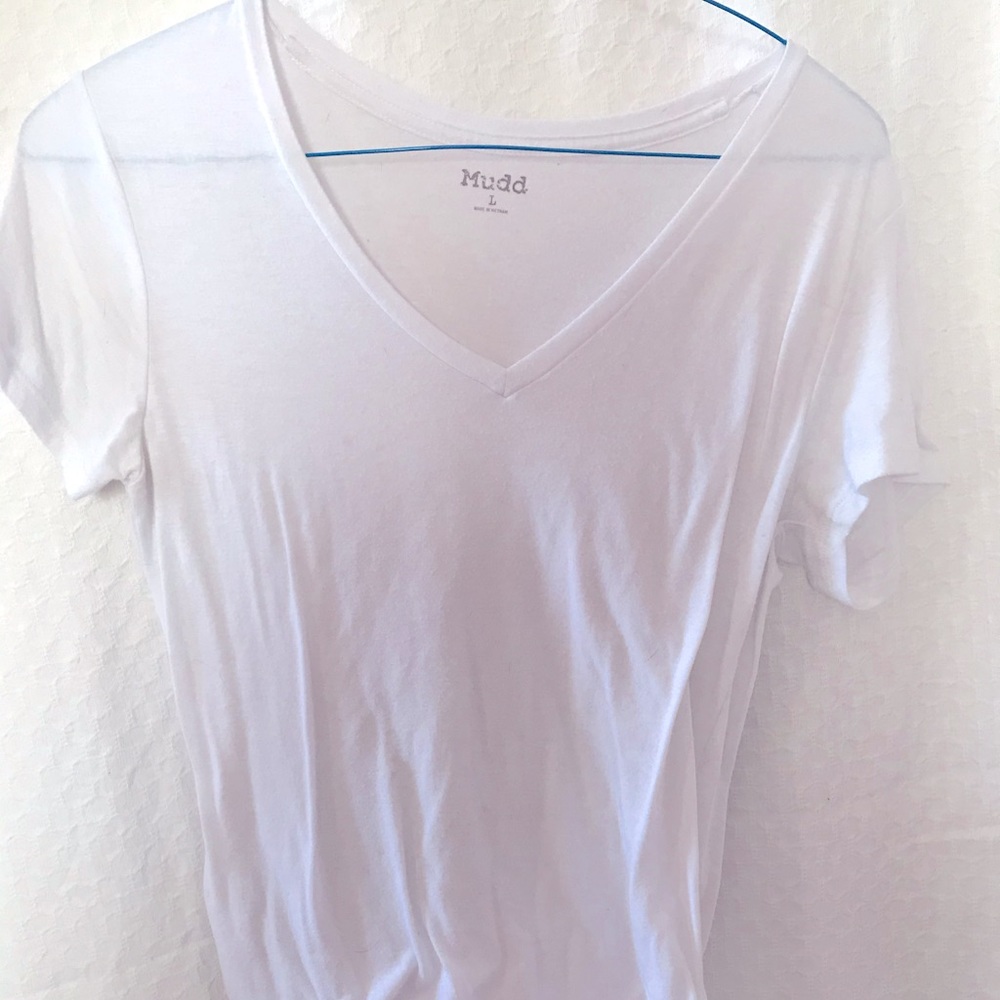White V Neck T-shirt